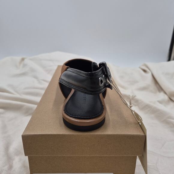 NEW Sanctuary Kitchy Slingback Flats Leather Saddle Tan Square toe Womens size 7 - Picture 6 of 11